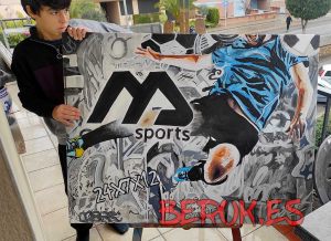 Cuadro Street Art Futbol Sports 300x100000